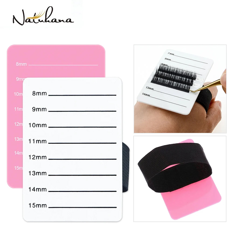 Lash Tile Palette - แท่นวางขนตาปลอมแบบอะคริลิกขายดี พร้อมที่จัดเก็บกาวติดขนตาและสายคาด