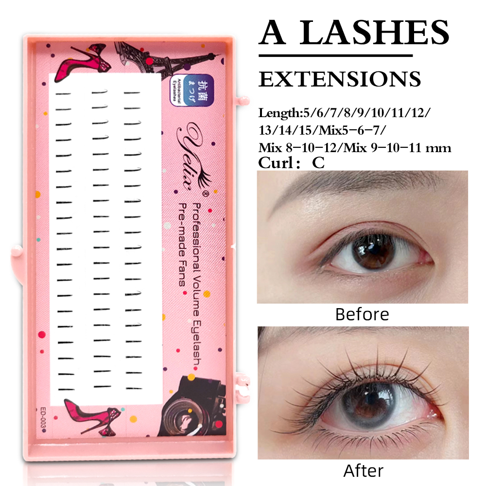 Eyelash Extension Natural - ขนตาปลอม Yelix Natural Soft Individual Lashes