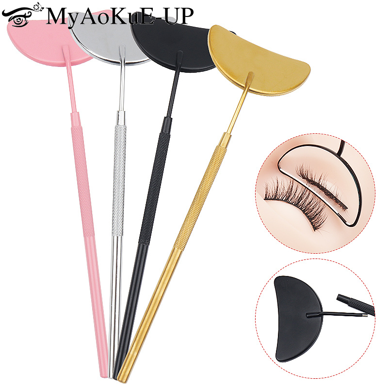 Eyelash Extension London - 1pcs Eyelash EXTENSION กระจกรูปดวงจันทร์สแตนเลสที่ถอดออกได้ Lash Lifting