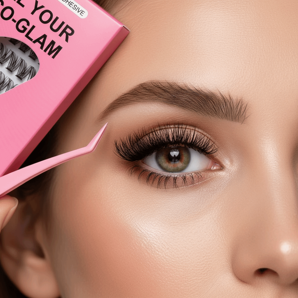Eyelash Extension Kits - ชุดต่อขนตา DIY แบบธรรมชาติ ขนตาปลอมฟูฟ่อง ไม่ต้องใช้กาว ติดง่าย