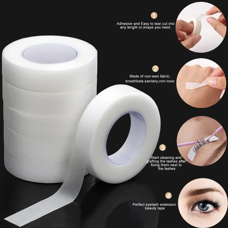 Eyelash Extension London - เทปติดขนตาแบบโปร่งใส ระบายอากาศได้ดี ขนาด 9 เมตร 10