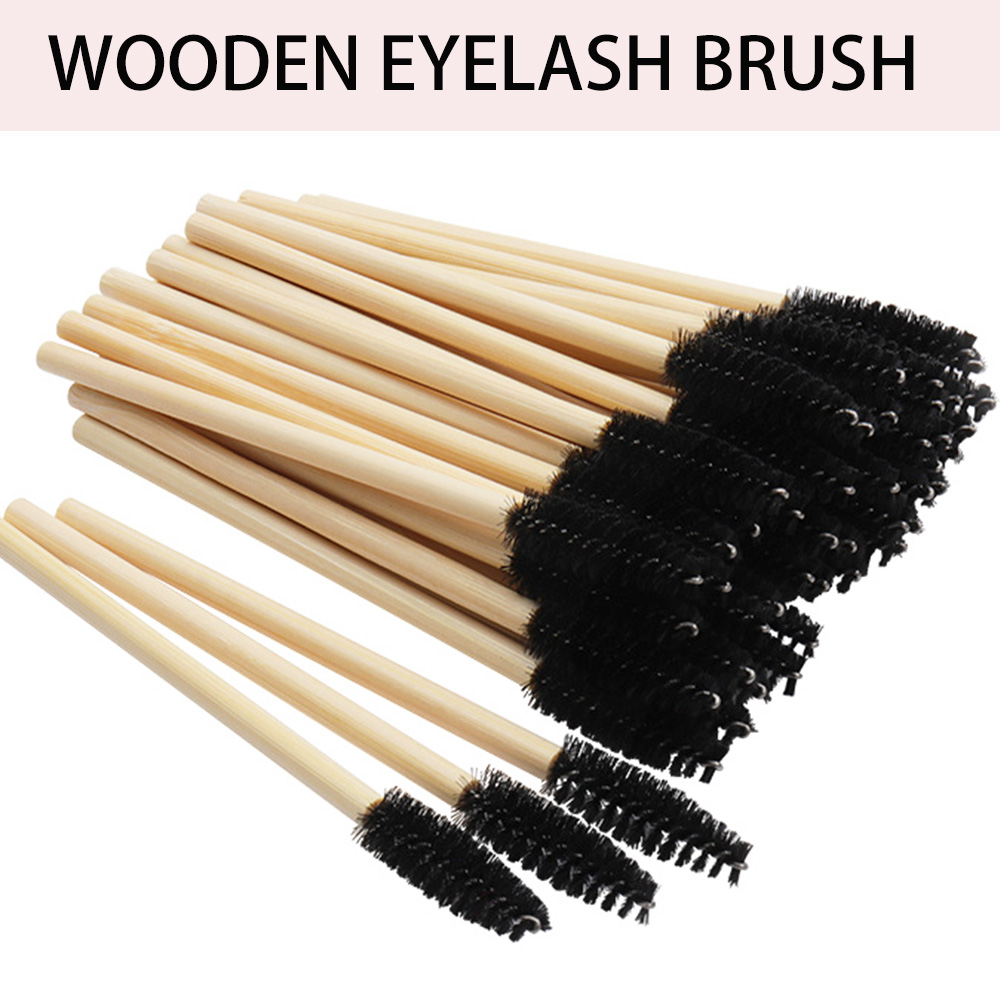แปรงปัดขนตาด้ามไม้ไผ่ 50/100 ช - Eyelash Extension London บทวิจารณ์และราคา