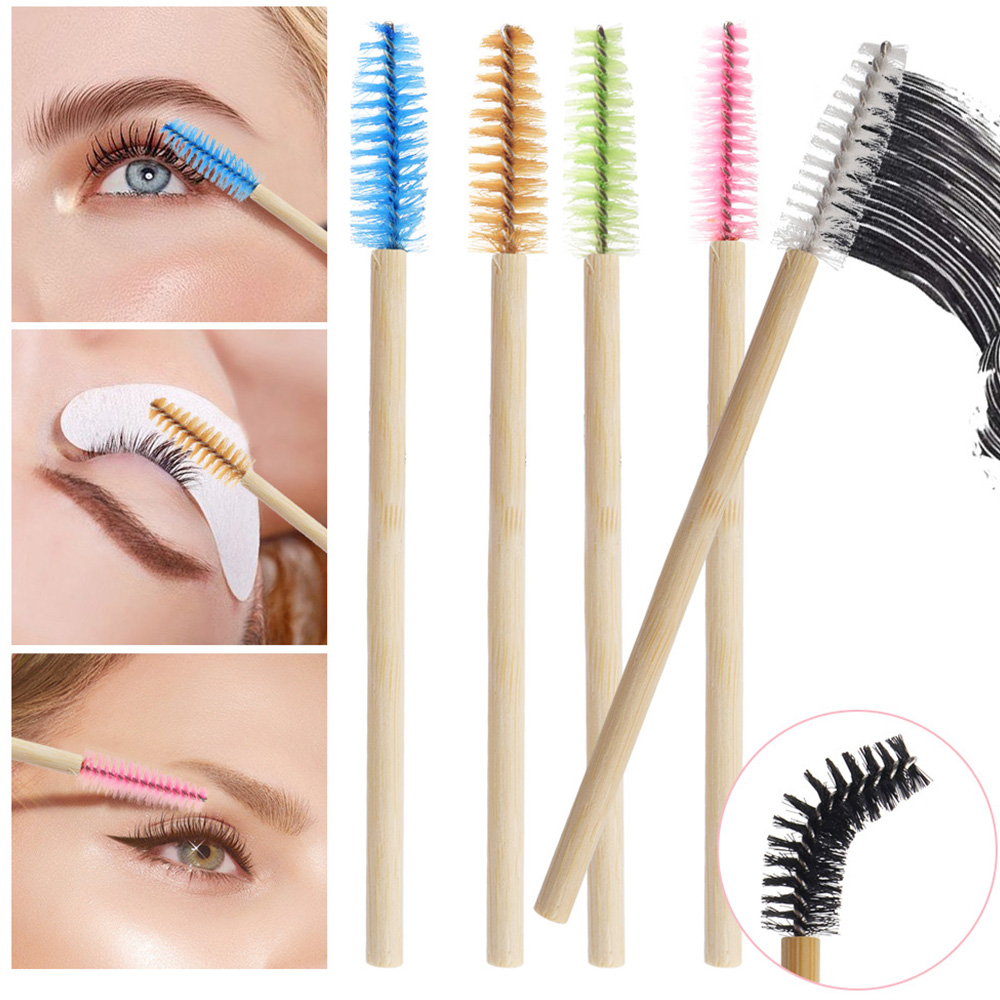 แปรงปัดขนตาด้ามไม้ไผ่ 50/100 ช - Eyelash Extension London บทวิจารณ์และราคา