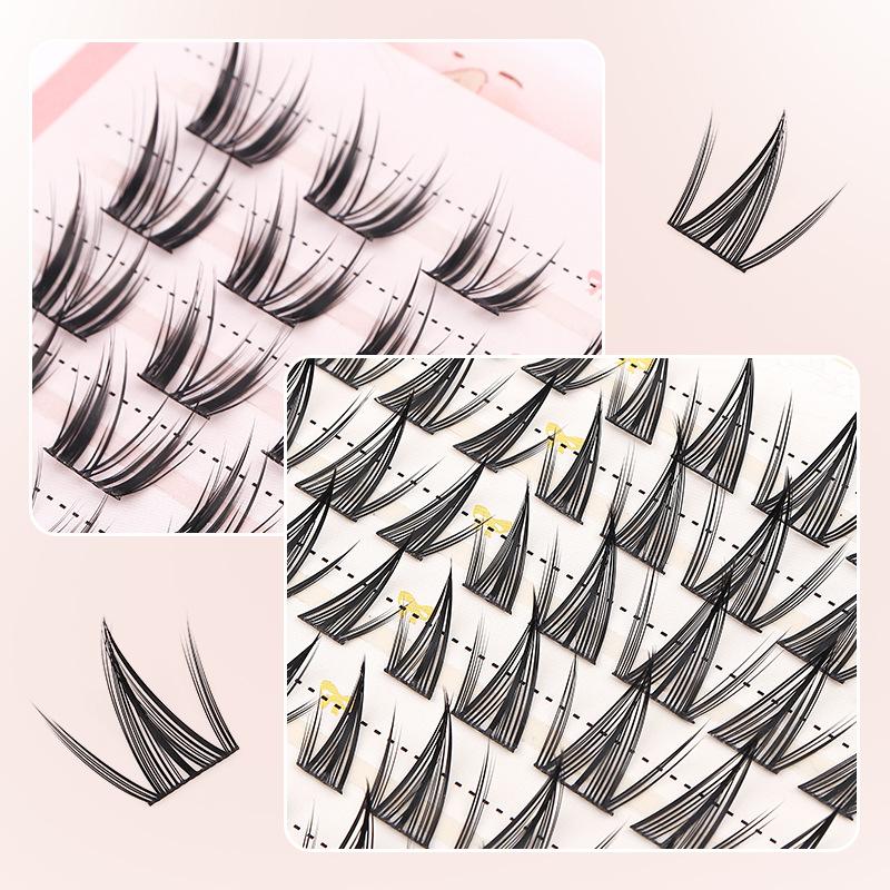 ขนตาปลอมแบบช่อ 10 แถว ขนาด 8-1 - Eyelash Extension Natural บทวิจารณ์และราคา