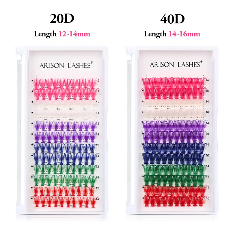 ARISON 12 แถวผสมสี Cluster Las - Lash Tile Palette บทวิจารณ์และราคา
