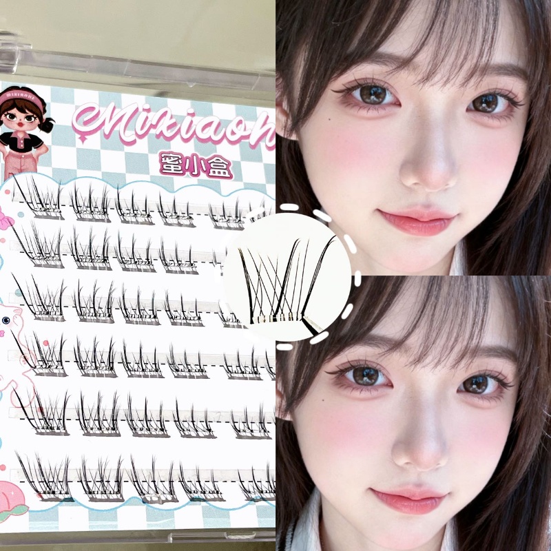 ขนตาปลอม Mixiaohe แบบไม่ใช้กาว - Eyelash Extension Natural บทวิจารณ์และราคา