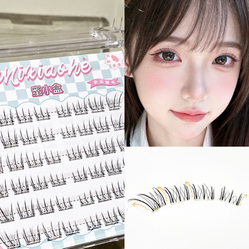 ขนตาปลอม Mixiaohe แบบไม่ใช้กาว - Eyelash Extension Natural บทวิจารณ์และราคา