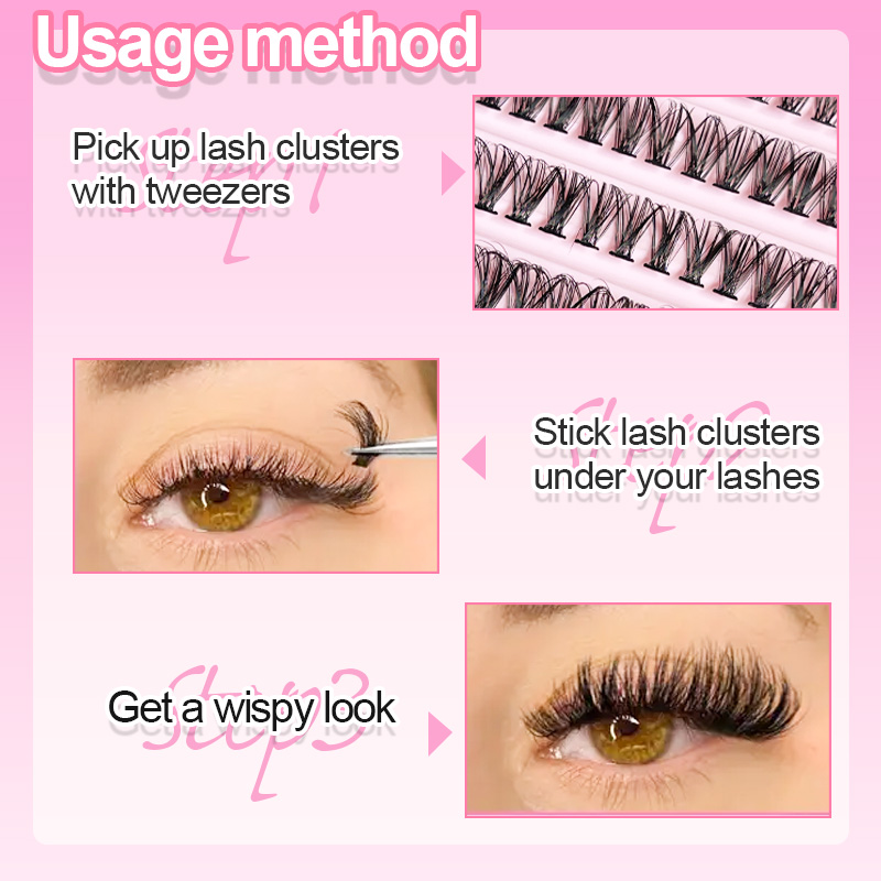 ขนตาปลอมแบบช่อ 8-16 มม. 200 ชิ - Eyelash Extension Natural บทวิจารณ์และราคา