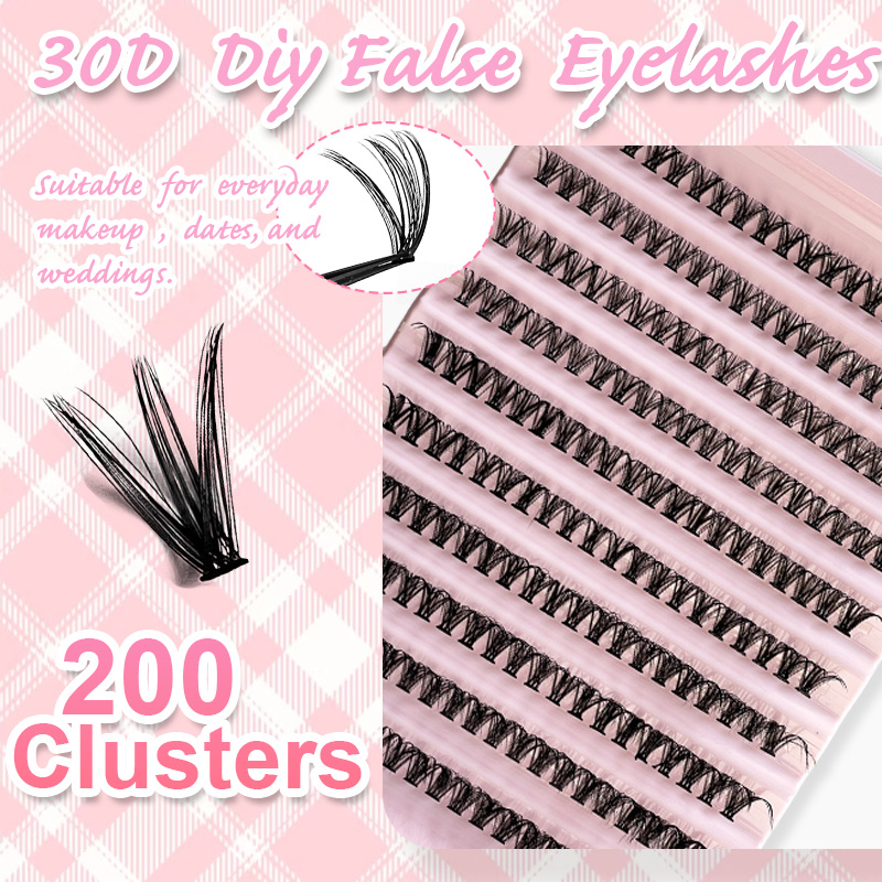 ขนตาปลอมแบบช่อ 8-16 มม. 200 ชิ - Eyelash Extension Natural บทวิจารณ์และราคา