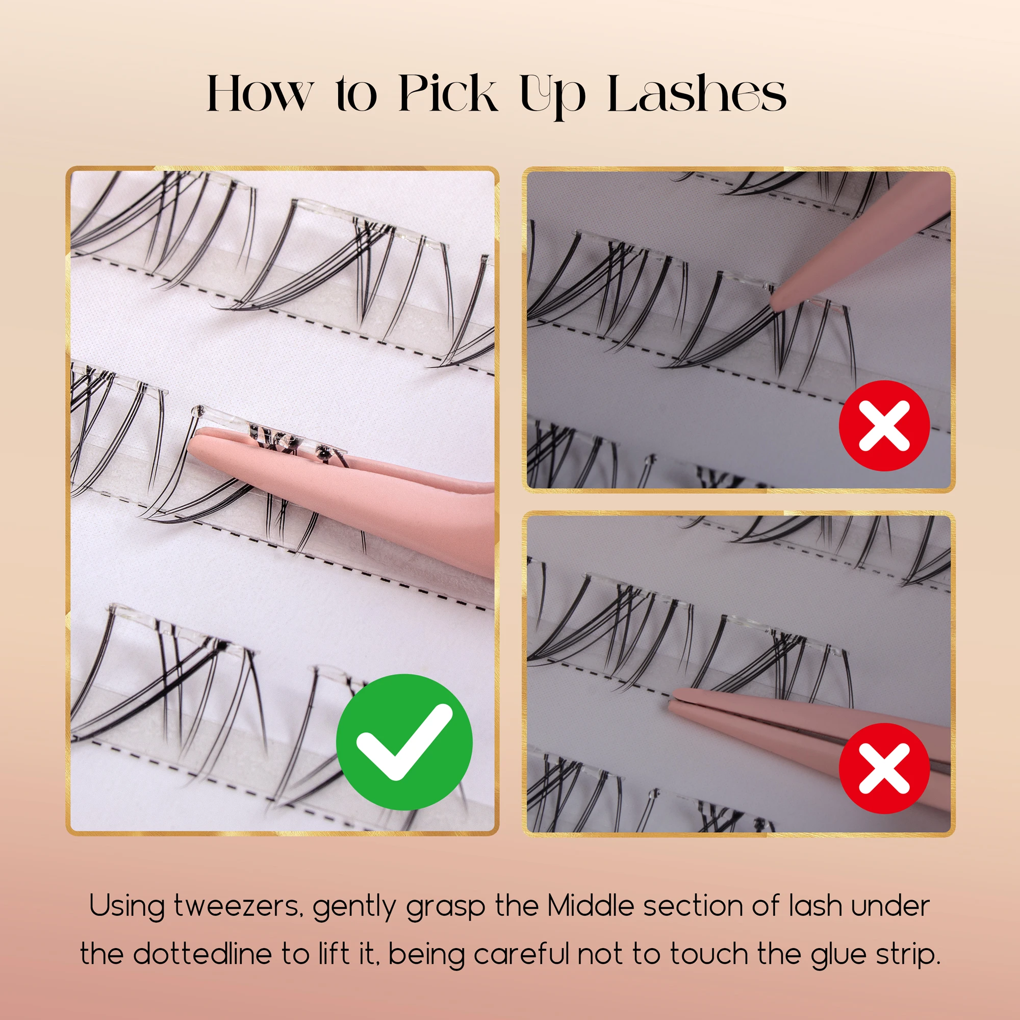 ขนตาล่างแบบไม่ต้องใช้กาว ดูเป็ - Eyelash Extension Natural บทวิจารณ์และราคา