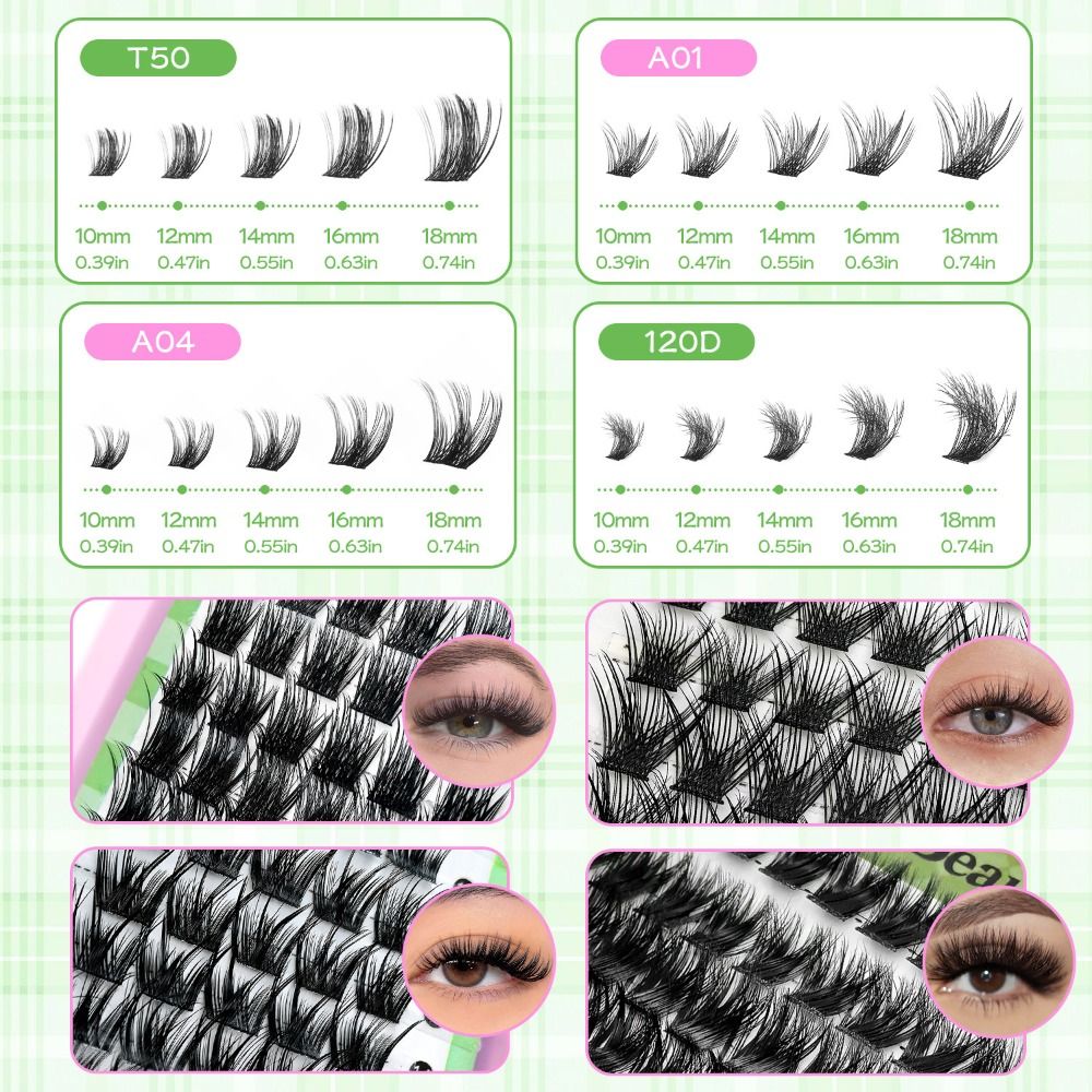 ขนตาปลอมแบบธรรมชาติ ดีไซน์เป็น - Eyelash Extension Kits บทวิจารณ์และราคา