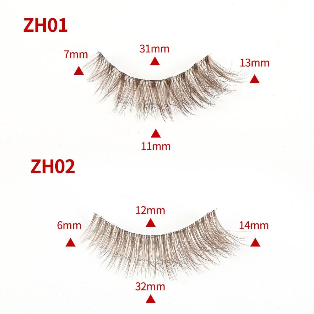 ขนตาปลอมแบบ 7 คู่ ขนตาปลอมแบบเ - Eyelash Extension Cat Eye Wispy บทวิจารณ์และราคา