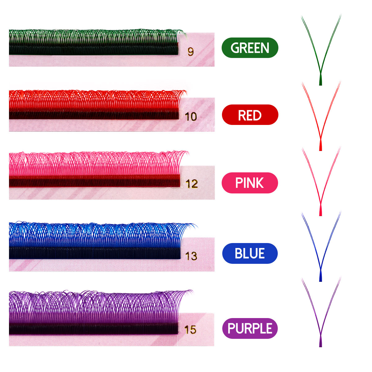 ขนตาปลอมคละสีขนตาปลอมต่อขนตาแฟ - Lash Tile Palette บทวิจารณ์และราคา