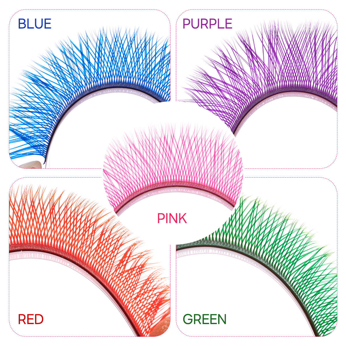 ขนตาปลอมคละสีขนตาปลอมต่อขนตาแฟ - Lash Tile Palette บทวิจารณ์และราคา