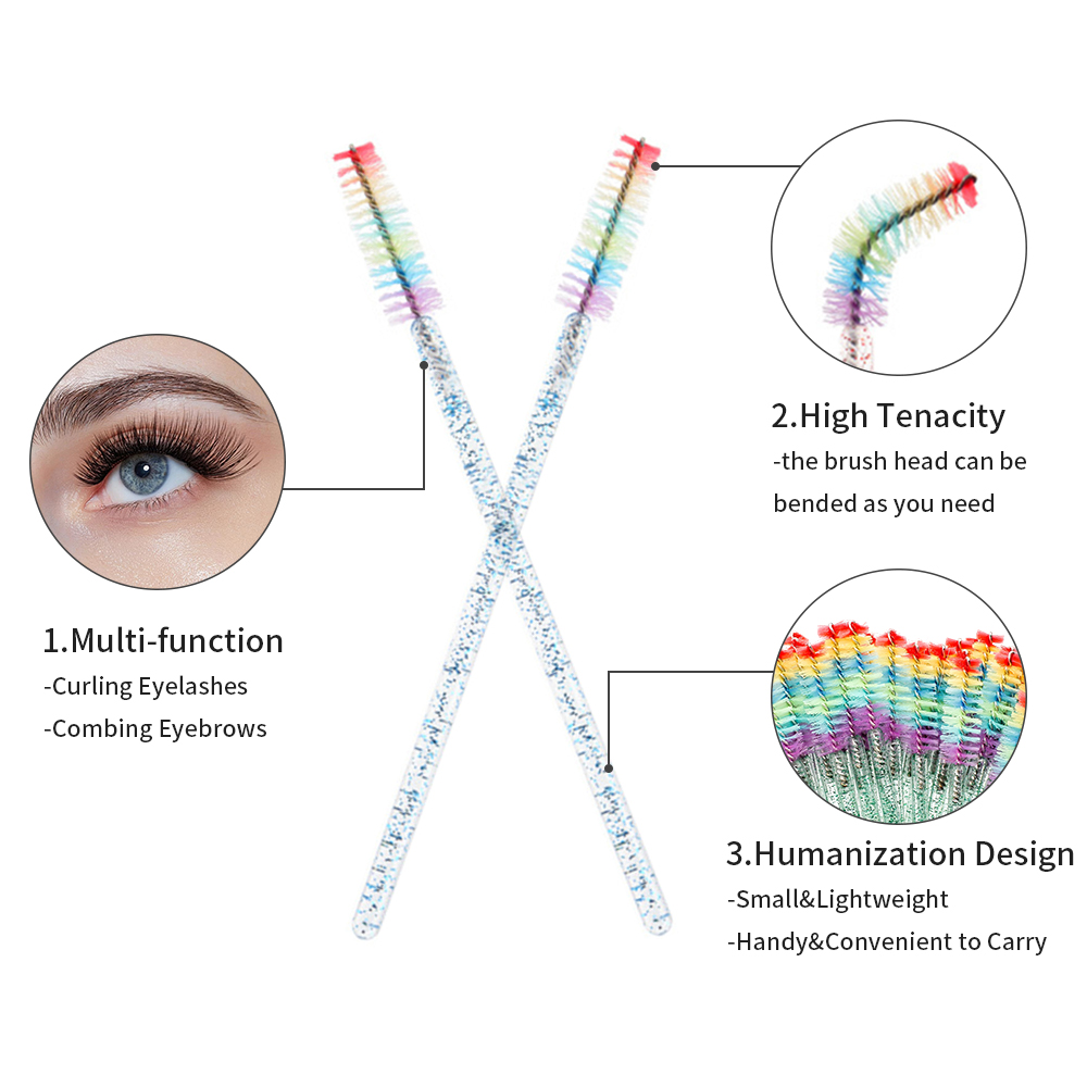 แปรงแต่งขนตาคริสตัลสีรุ้ง 50 ช - Eyelash Extension London บทวิจารณ์และราคา