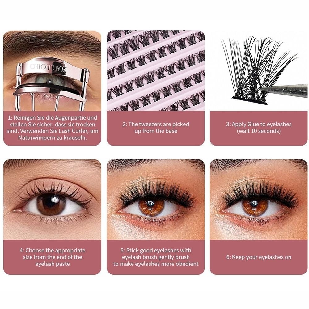 ขนตาปลอมคุณภาพสูงแบบติดกาว ดีไ - Eyelash Extension Kits บทวิจารณ์และราคา