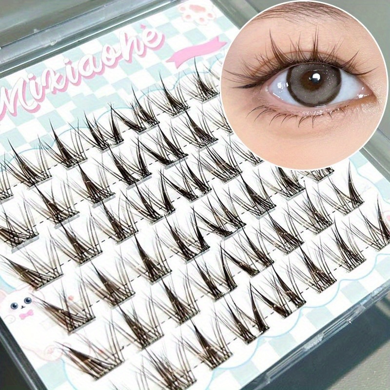 ขนตาปลอมแบบกลุ่ม Mixiaohe สีน้ - Eyelash Extension Natural บทวิจารณ์และราคา