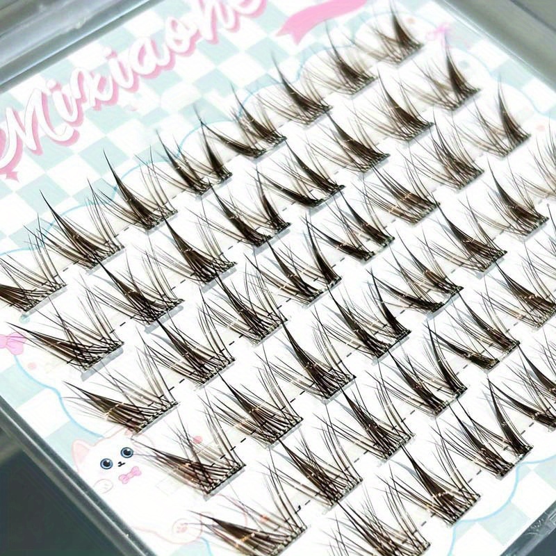 ขนตาปลอมแบบกลุ่ม Mixiaohe สีน้ - Eyelash Extension Natural บทวิจารณ์และราคา