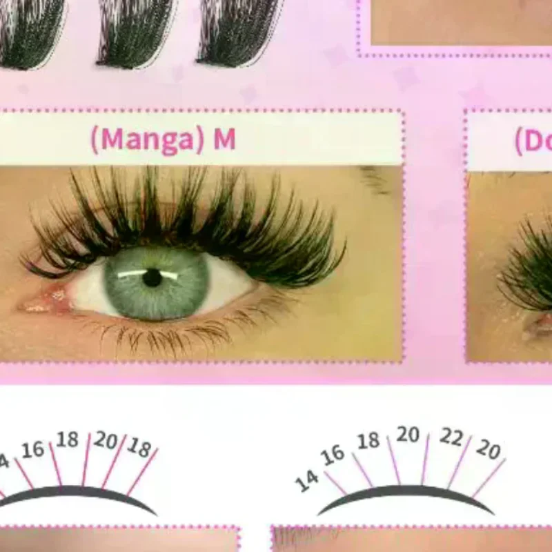 ชุดต่อขนตาแบบกลุ่ม ขนตาปลอมแบบ - Eyelash Extension Kits บทวิจารณ์และราคา