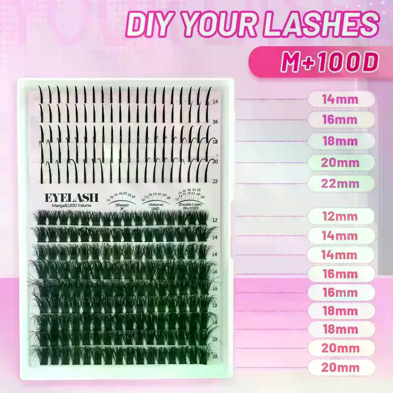 ชุดต่อขนตาแบบกลุ่ม ขนตาปลอมแบบ - Eyelash Extension Kits บทวิจารณ์และราคา
