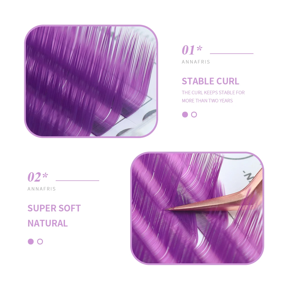 ANNAFRIS แต่ละสีต่อขนตา C D Cu - Lash Tile Palette บทวิจารณ์และราคา
