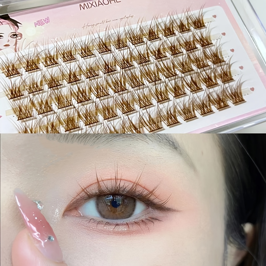 ขนตาปลอม Mixiaohe สีสันสดใส 60 - Eyelash Extension Natural บทวิจารณ์และราคา