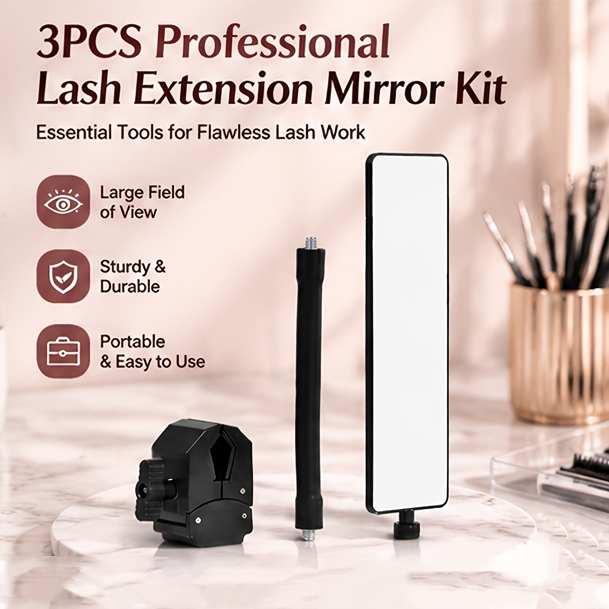 ชุดกระจกต่อขนตาแบบมืออาชีพ 3 ช - Lash Tile Palette บทวิจารณ์และราคา