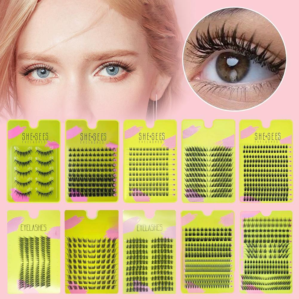 ขนตาปลอมแบบธรรมชาติ ติดง่าย นุ - Eyelash Extension Cat Eye Wispy บทวิจารณ์และราคา